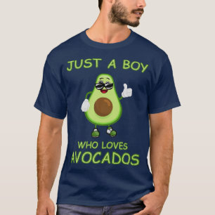 Camiseta Apenas Um Menino Que Ama Avocados Engraçados Comid