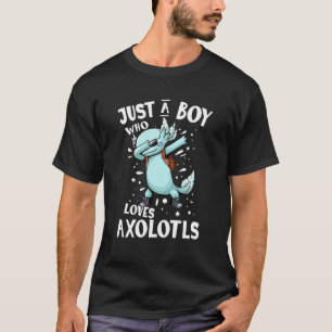 Camiseta Apenas Um Menino Que Ama Axolotls Como Salamandra