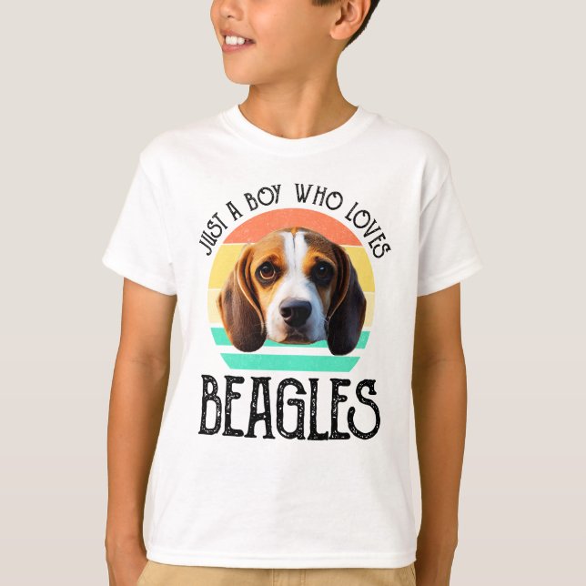 Camiseta Apenas Um Menino Que Ama Beagles (Frente)