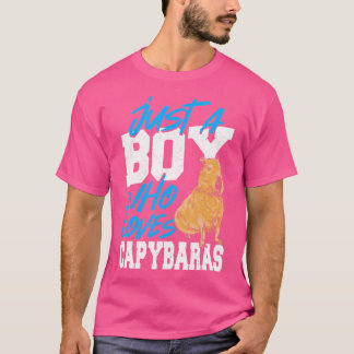 Camiseta Apenas Um Menino Que Ama Capybara