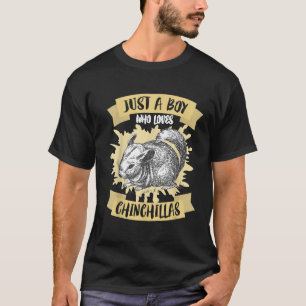 Camiseta apenas um menino que ama chinchila