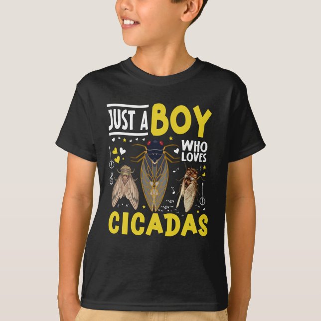 Camiseta Apenas Um Menino Que ama Cicadas (Frente)