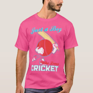 Camiseta Apenas Um Menino Que Ama Cricket