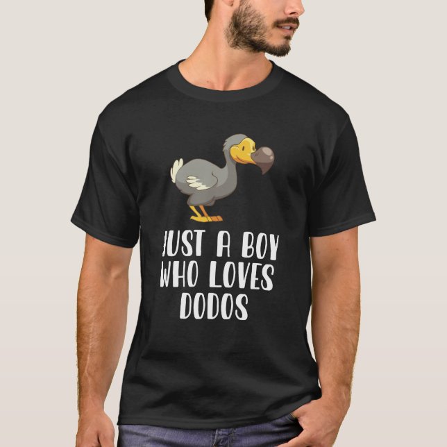 Camiseta Apenas Um Menino Que Ama Dodos (Frente)
