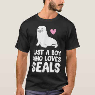 Camiseta Apenas um menino que ama focas