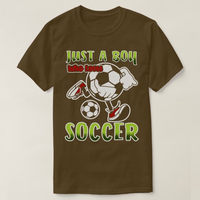 Camiseta Apenas Um Menino Que Ama Futebol (Frente do Design)