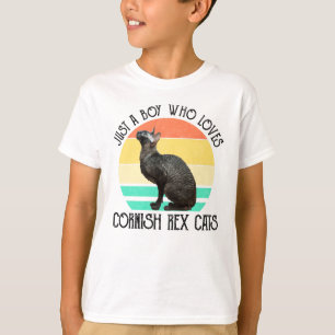 Camiseta Apenas um menino que ama gatos Cornish Rex