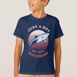 Camiseta Apenas Um Menino Que Ama Golfinhos