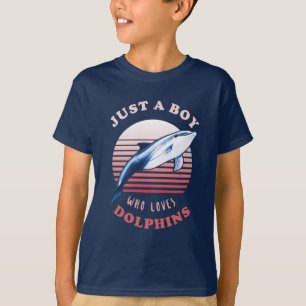 Camiseta Apenas Um Menino Que Ama Golfinhos
