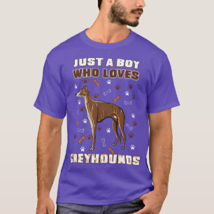 Camiseta Apenas Um Menino Que Ama Greyhounds