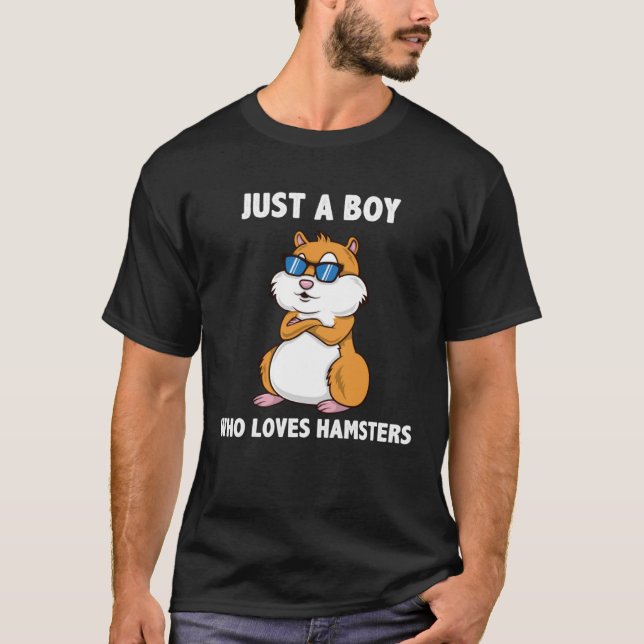 Camiseta Apenas Um Menino Que Ama Hamster (Frente)