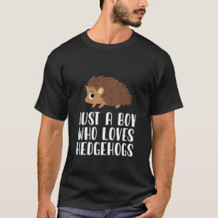 Camiseta Apenas Um Menino Que Ama Hedgehogs