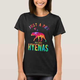 Camiseta Apenas Um Menino Que Ama Hyenas Hyena Hyena
