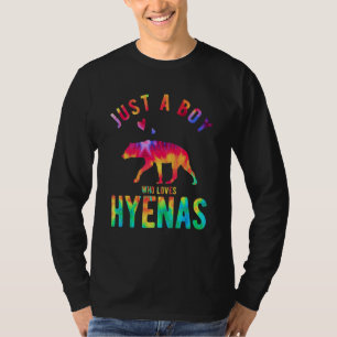 Camiseta Apenas Um Menino Que Ama Hyenas Hyena Hyena