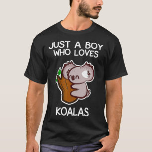 Camiseta Apenas Um Menino Que Ama Koalas Funny Koala Lover