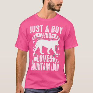 Camiseta Apenas Um Menino Que Ama Leão De Montanha