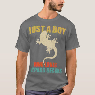 Camiseta Apenas Um Menino Que Ama Leopard Geckos