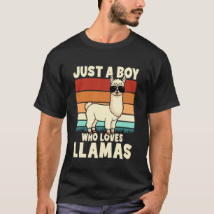 Camiseta Apenas um menino que ama lhamas, divertido para me