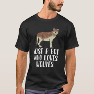 Camiseta Apenas Um Menino Que Ama Lobos