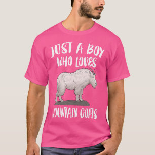 Camiseta Apenas Um Menino Que Ama O Animal De Cabra De Mont