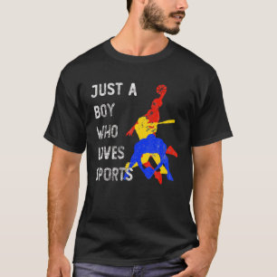 Camiseta Apenas Um Menino Que Ama O Futebol De Futebol De F