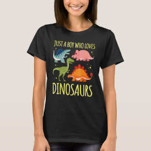 Camiseta Apenas Um Menino Que Ama O Paleontólogo Da Ciência