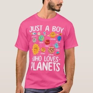 Camiseta Apenas Um Menino Que Ama O Planeta Solar Star Syst