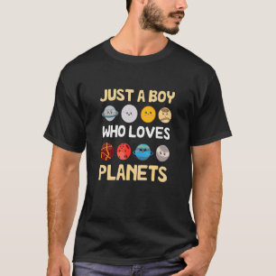 Camiseta Apenas Um Menino Que Ama O Símbolo Solar Astronômi