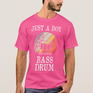 Camiseta Apenas Um Menino Que Ama O Tambor De Bass