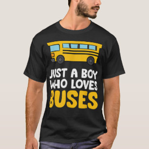 Camiseta Apenas um menino que ama ônibus