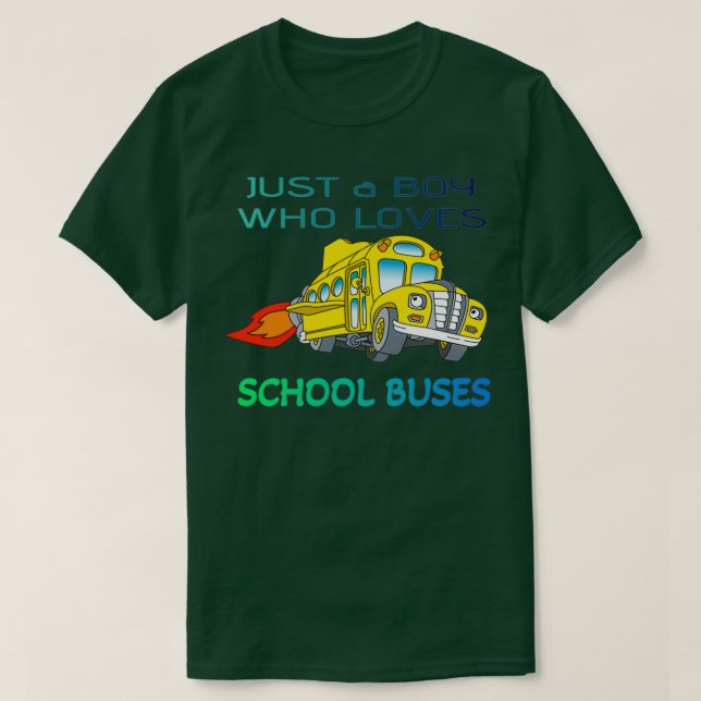 Camiseta Apenas um menino que ama ônibus 3 (Frente do Design)