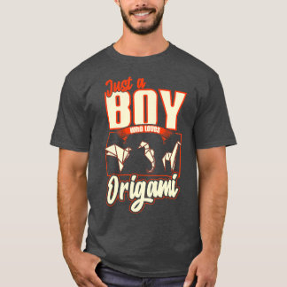Camiseta Apenas Um Menino Que Ama Origami