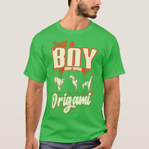 Camiseta Apenas Um Menino Que Ama Origami