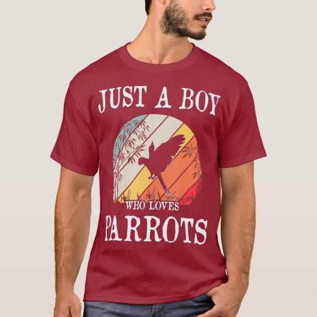 Camiseta Apenas Um Menino Que Ama Parrots (Frente)