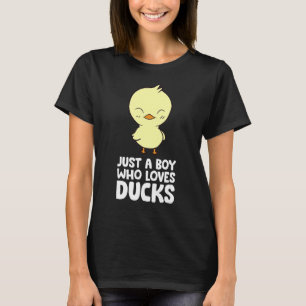 Camiseta Apenas Um Menino Que Ama Patos Bonitos