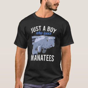 Camiseta Apenas um menino que ama peixes-boi Zelador de vac