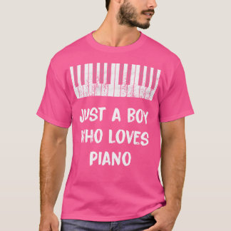 Camiseta Apenas um Menino que Ama Piano