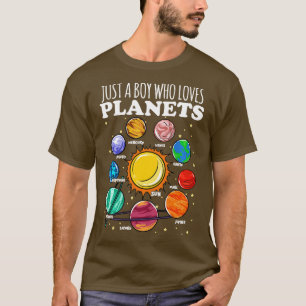 Camiseta Apenas Um Menino Que Ama Planetas, O Espaço Da Ciê