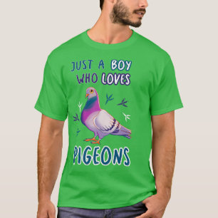 Camiseta Apenas Um Menino Que Ama Pombos