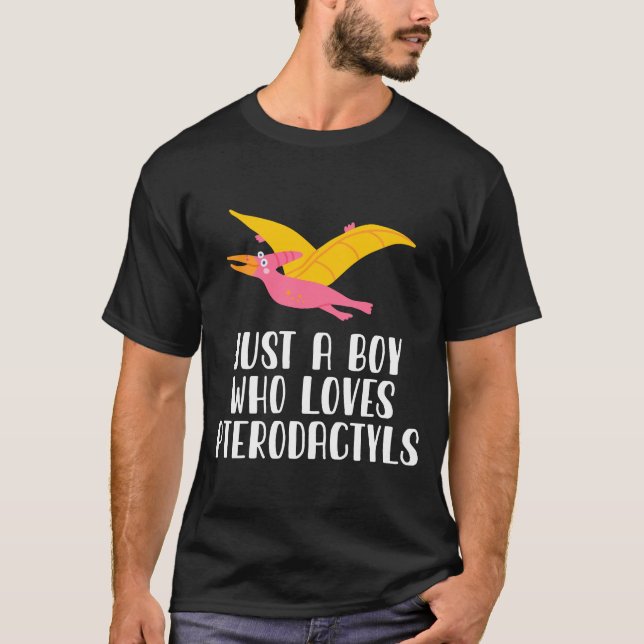 Camiseta Apenas Um Menino Que Ama Pterodátilos (Frente)