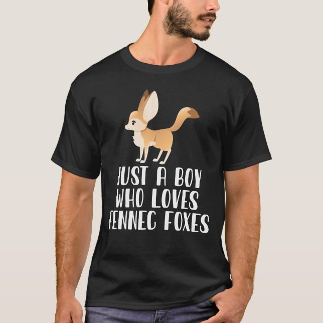 Camiseta Apenas Um Menino Que Ama Rapazes Fennec (Frente)