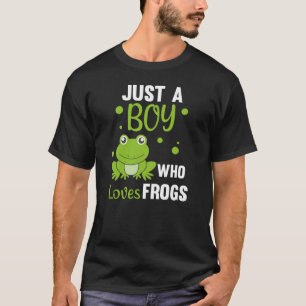 Camiseta Apenas Um Menino Que Ama Sapos Sapo Doce