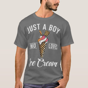 Camiseta Apenas um Menino que ama Sorvete 