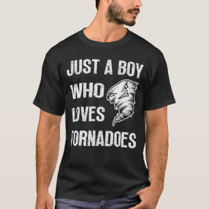 Camiseta Apenas Um Menino Que Ama Tornadoes Tornado Meteoro