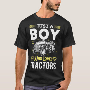 Camiseta Apenas um menino que ama tratores