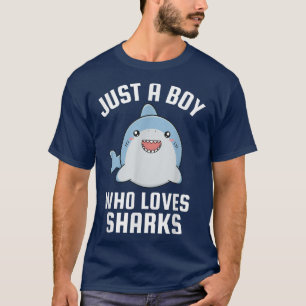 Camiseta Apenas Um Menino Que Ama Tubarões