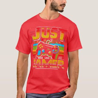 Camiseta Apenas Um Menino Que Ama Um Jogo De Nível Desbloqu