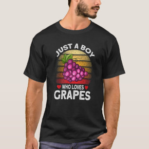 Camiseta Apenas Um Menino Que Ama Uvas