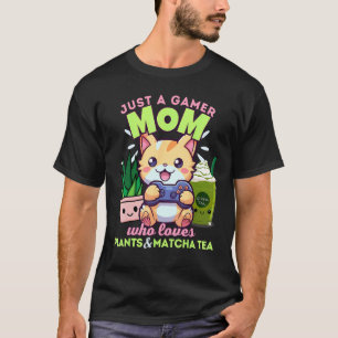 Camiseta Apenas um pai gamer que ama plantas Matcha Lattes