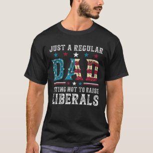 Camiseta Apenas Um Pai Regular Tentando Não Levantar Liber